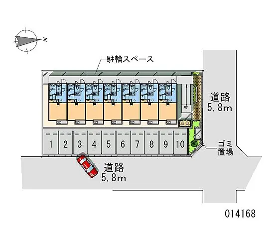 ★手数料０円★大阪市東住吉区住道矢田　月極駐車場（LP）